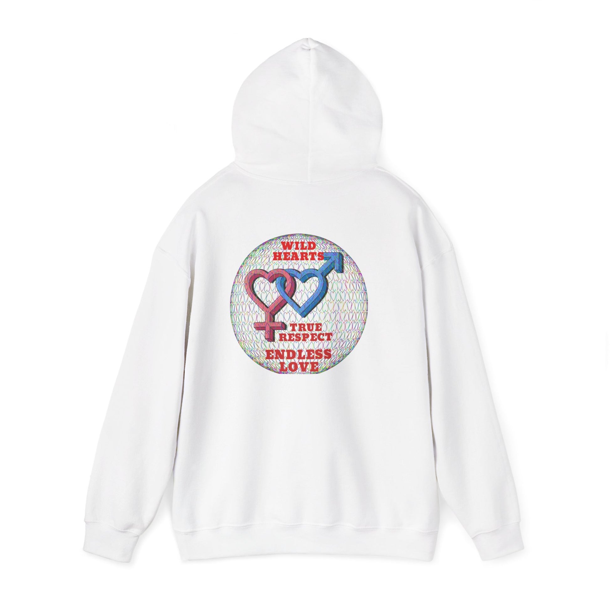 Image of Hoodie - Respect is Cool Mrs Hot Woman Adventure Grey Sweatshirt, backside stamp text on white background