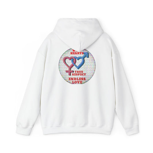 Image Hoodie - Respect is Cool Mrs Hot Woman Adventure Grey Sweatshirt on white background