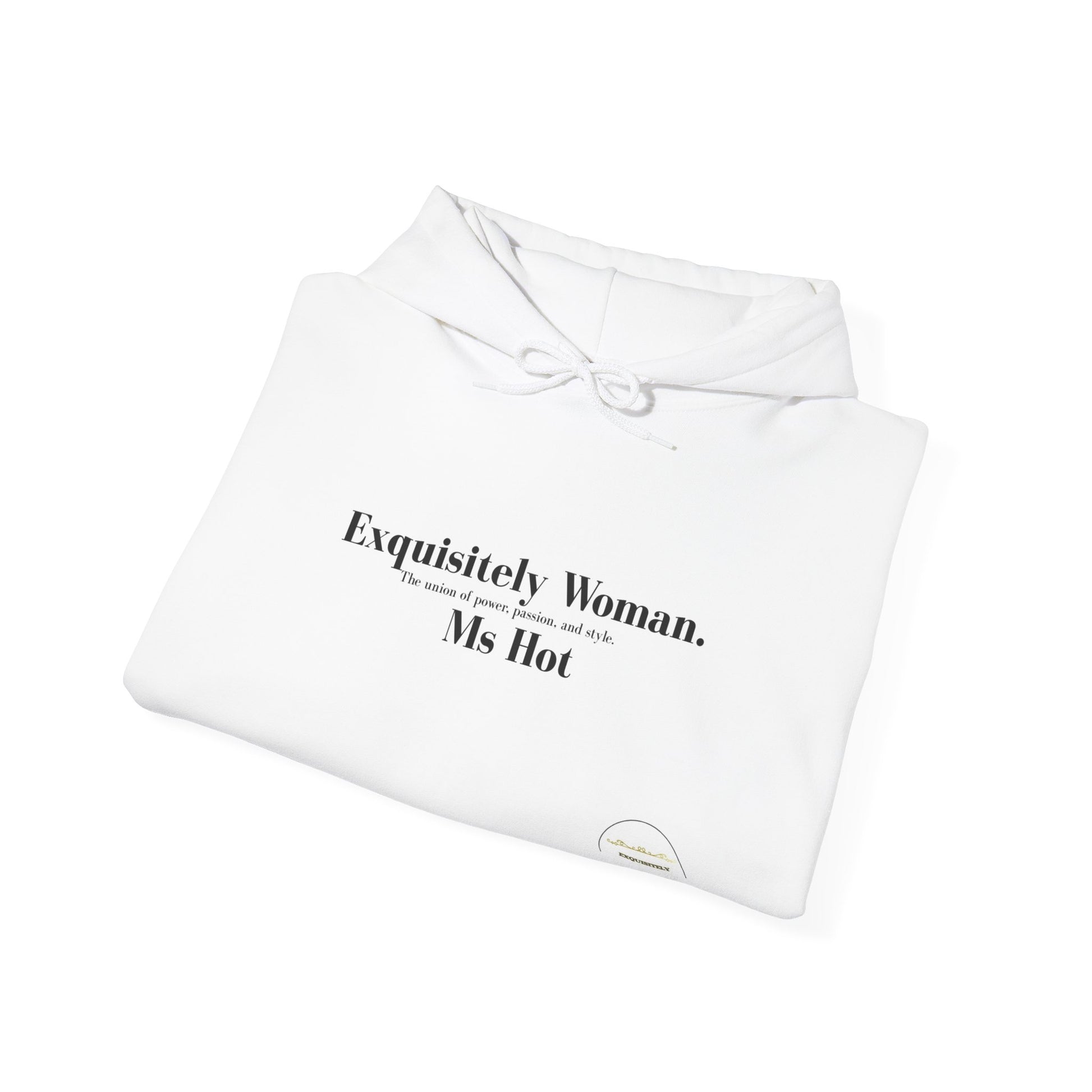 Image of a Hoodie - Respect is Cool Mrs Hot Woman folded on white background