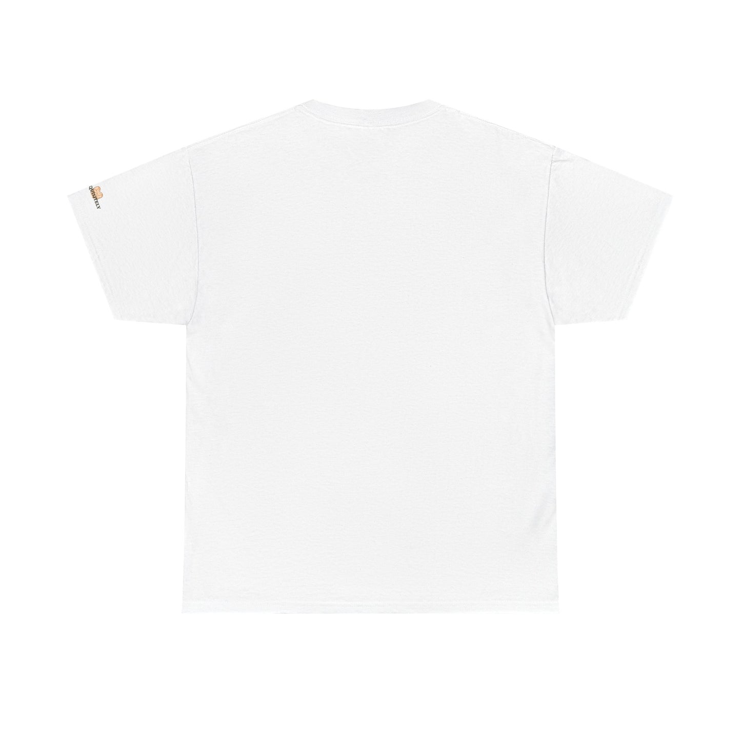 White t-shirt on a white background