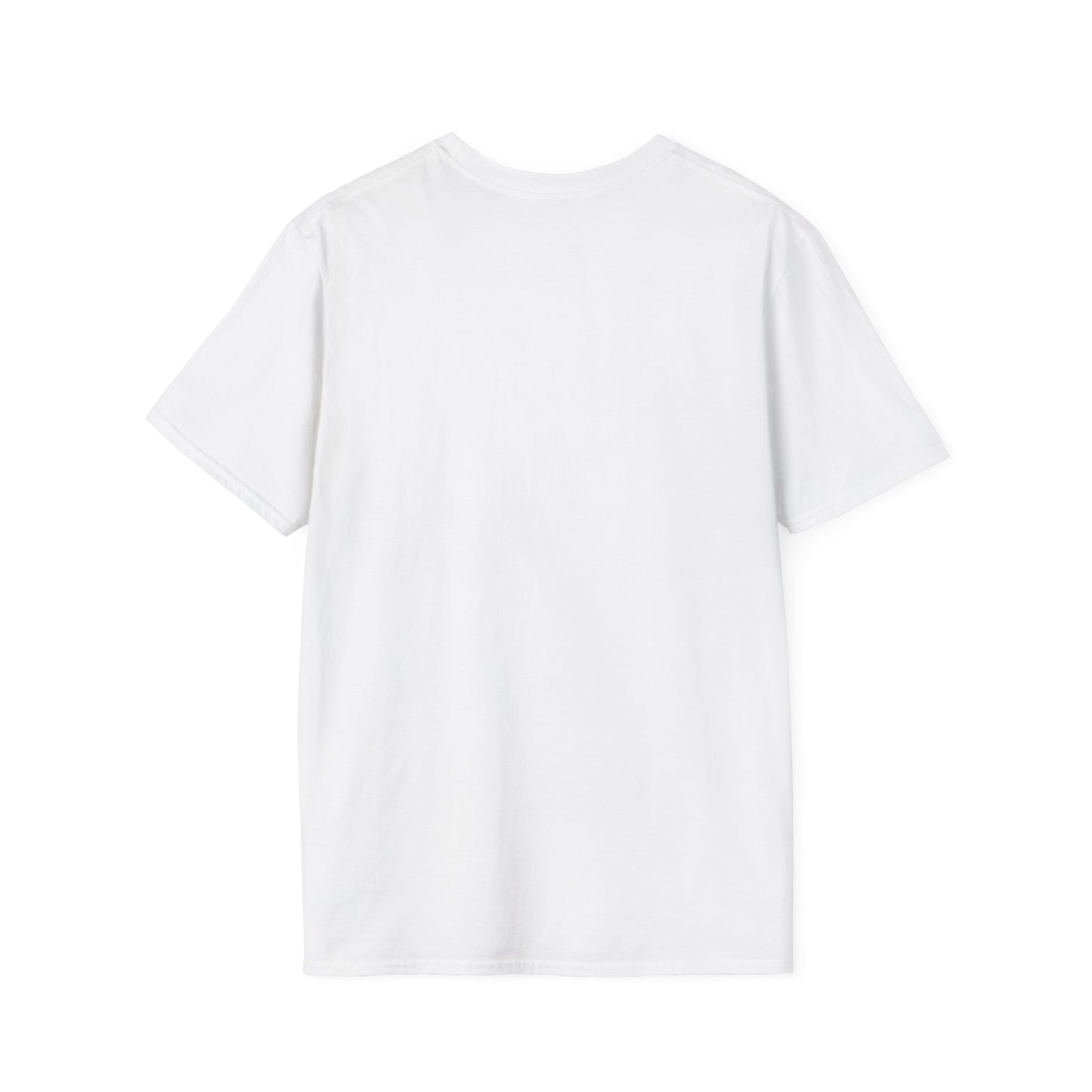 Personalised_Unisex_Soft_style_T-Shirt_ White colour, Cotton_T_-shir._Main_character_moment_slogan. back no slogan